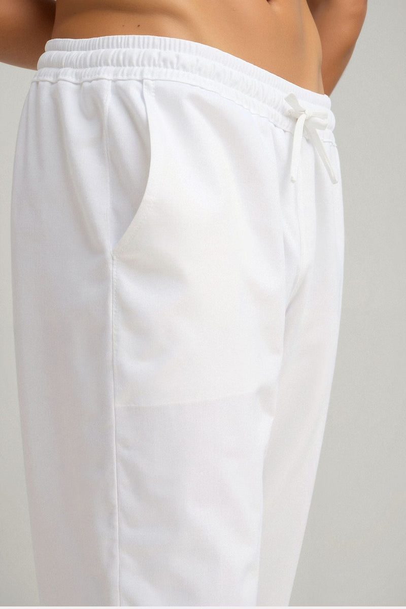 Diego | Pantalones Hombre Algodón-Lino Tiro Ajustable