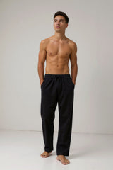 Diego | Pantalones Hombre Algodón-Lino Tiro Ajustable