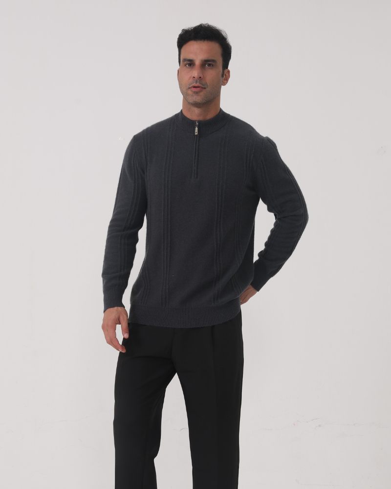 Pedri | Suéter Medio Cierre Cashmere