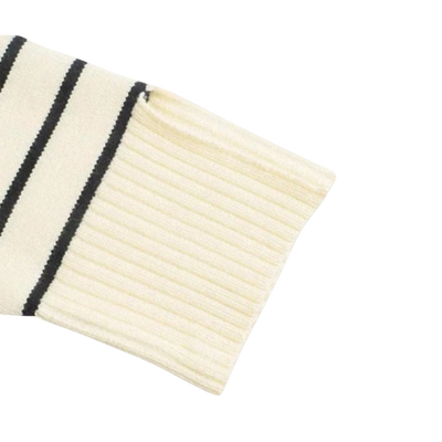 Ariadna | Suéter de Rayas Cremallera