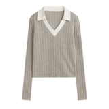 Megan | Suéter con Cuello Camisero