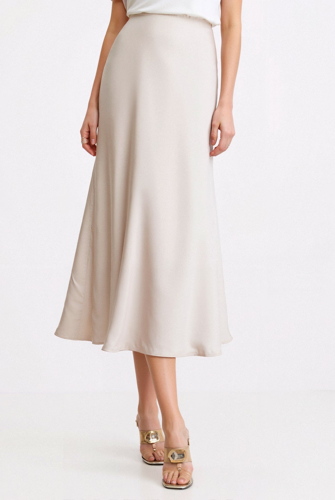 Camila | Falda Midi Cintura Alta